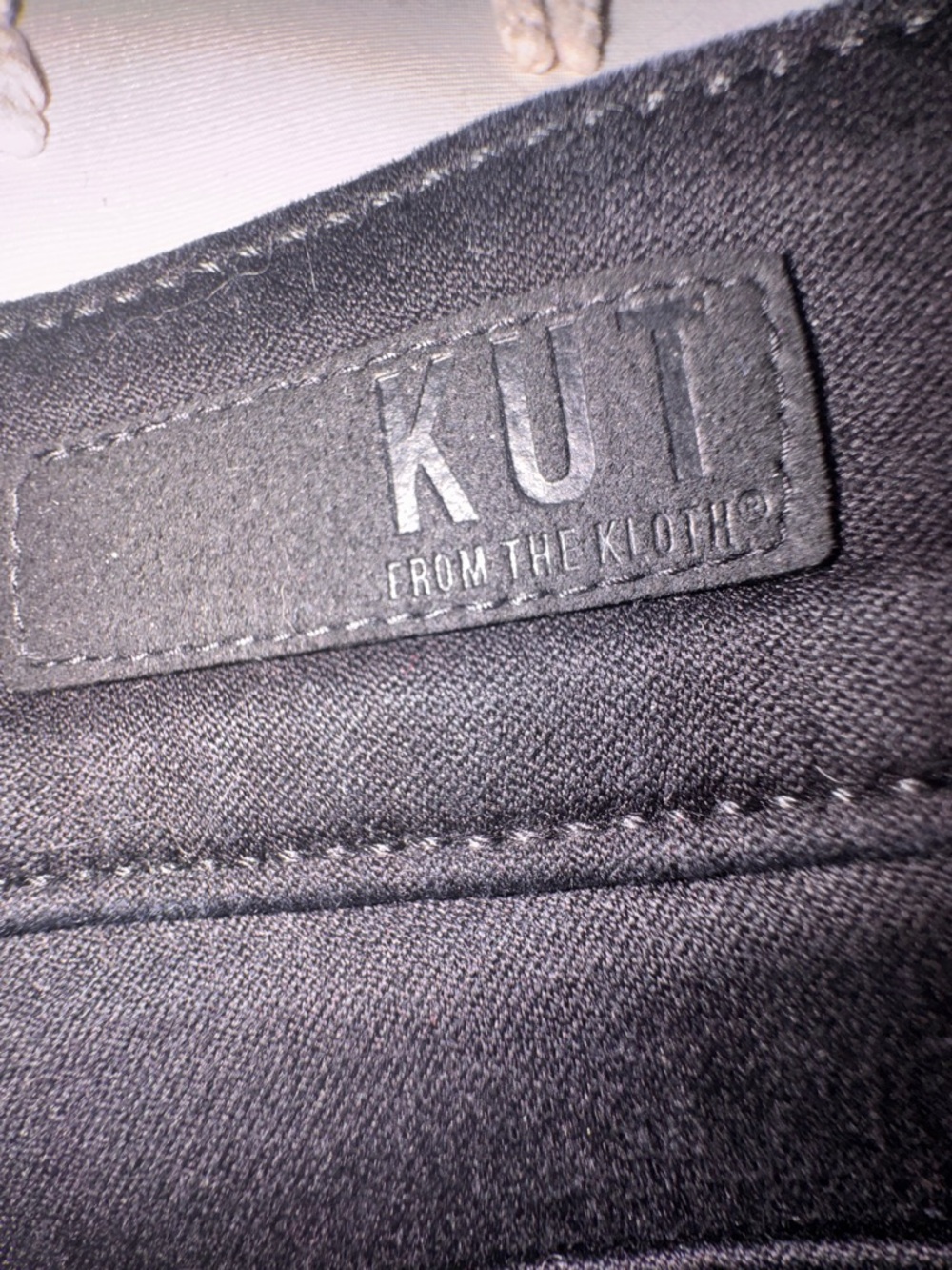 Kut From The Kloth High Rise Ankle Slim Straight Leg Black Jeans Pants Size 10 - Picture 5 of 7